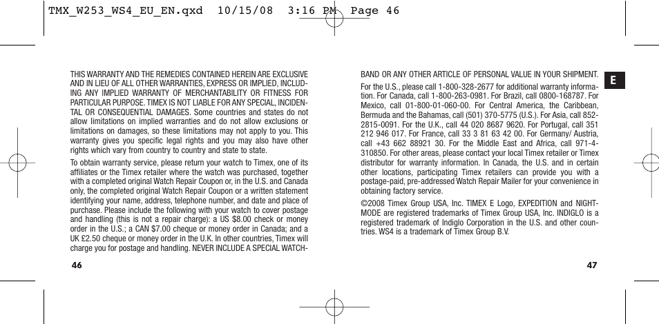 Timex T49761 User Manual | Page 26 / 179