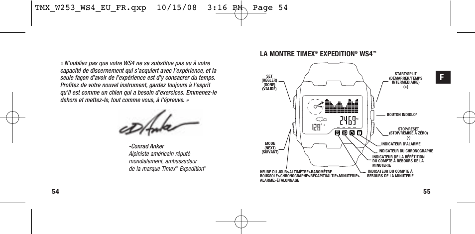 La montre timex, Expedition | Timex T49761 User Manual | Page 30 / 179
