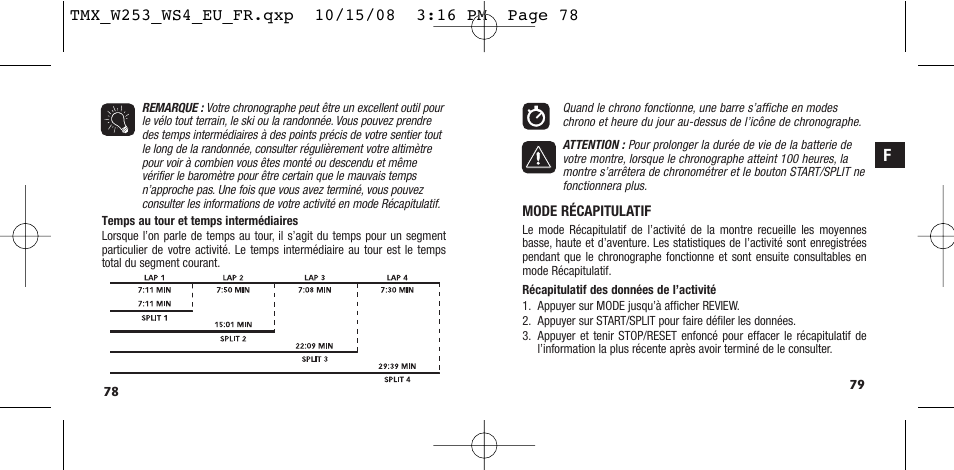 Timex T49761 User Manual | Page 42 / 179