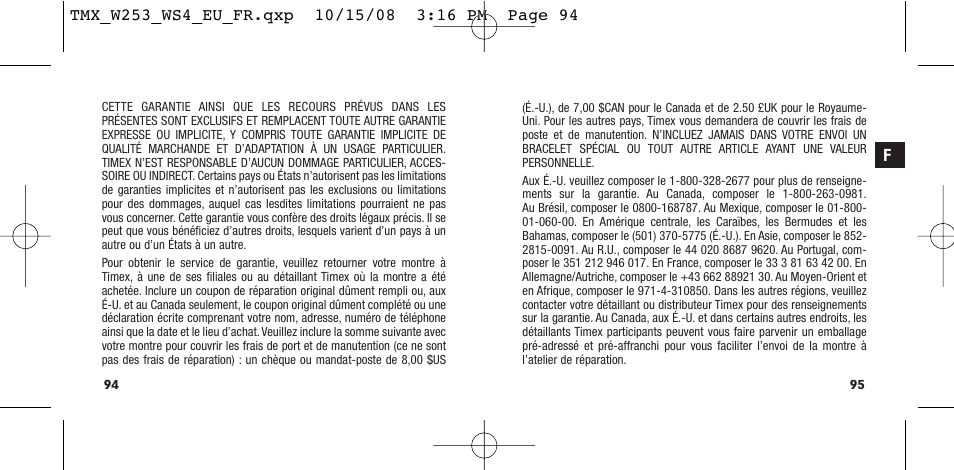 Timex T49761 User Manual | Page 50 / 179