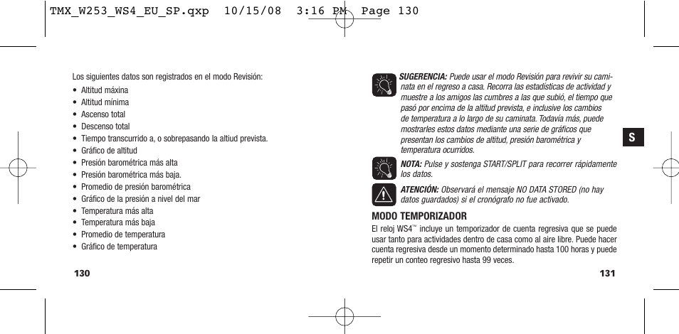 Timex T49761 User Manual | Page 68 / 179