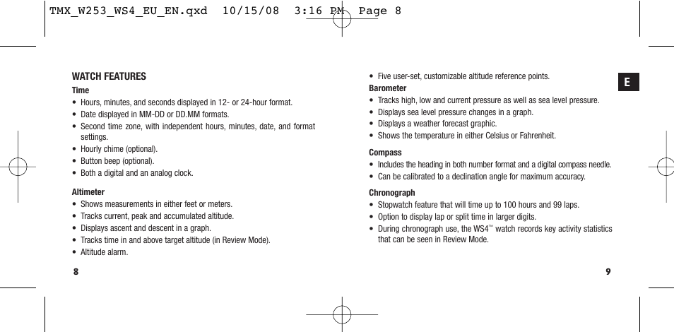 Timex T49761 User Manual | Page 7 / 179