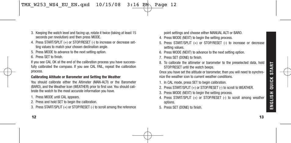 Timex T49761 User Manual | Page 9 / 179