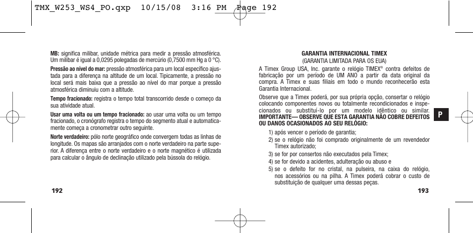 Timex T49761 User Manual | Page 99 / 179