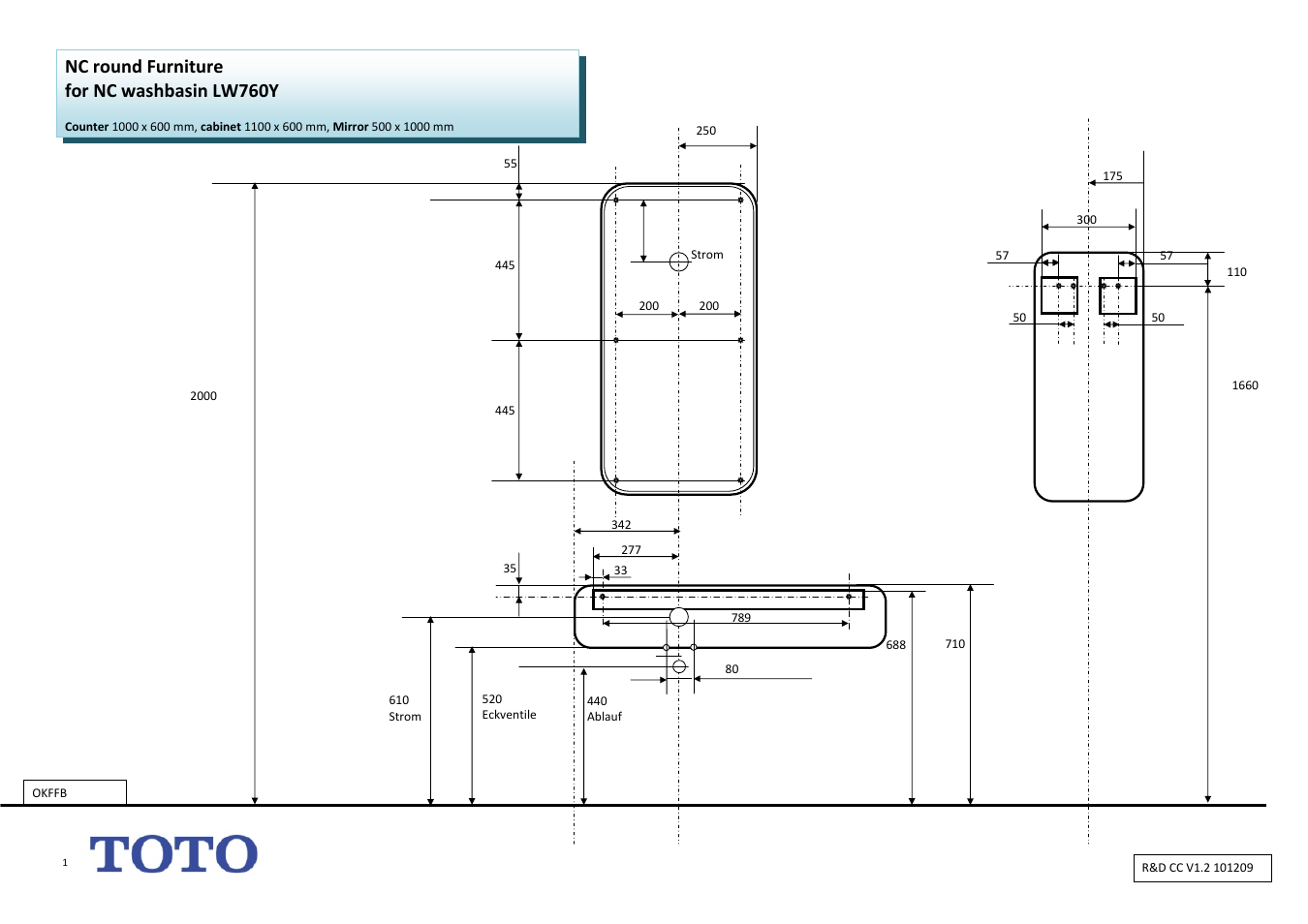 Toto MI10018B-WI User Manual | 1 page