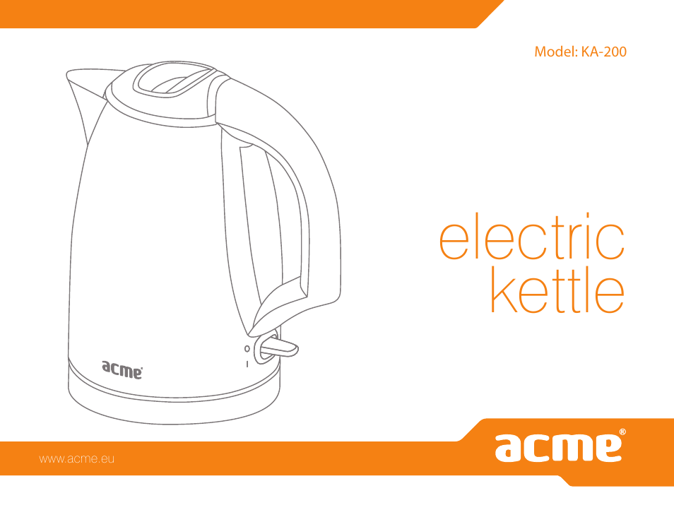 Acme KA-200 User Manual | 78 pages