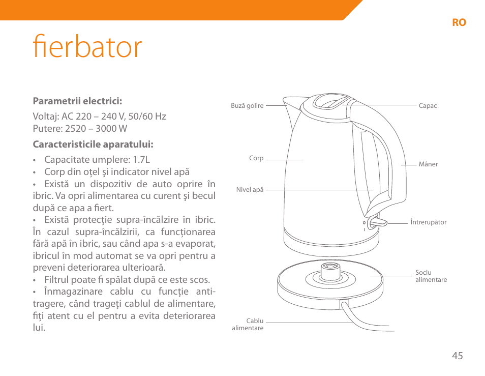 Fierbator | Acme KA-200 User Manual | Page 45 / 78