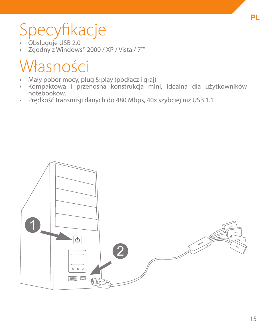 Specyfikacje, Własności | Acme HB410 User Manual | Page 15 / 44