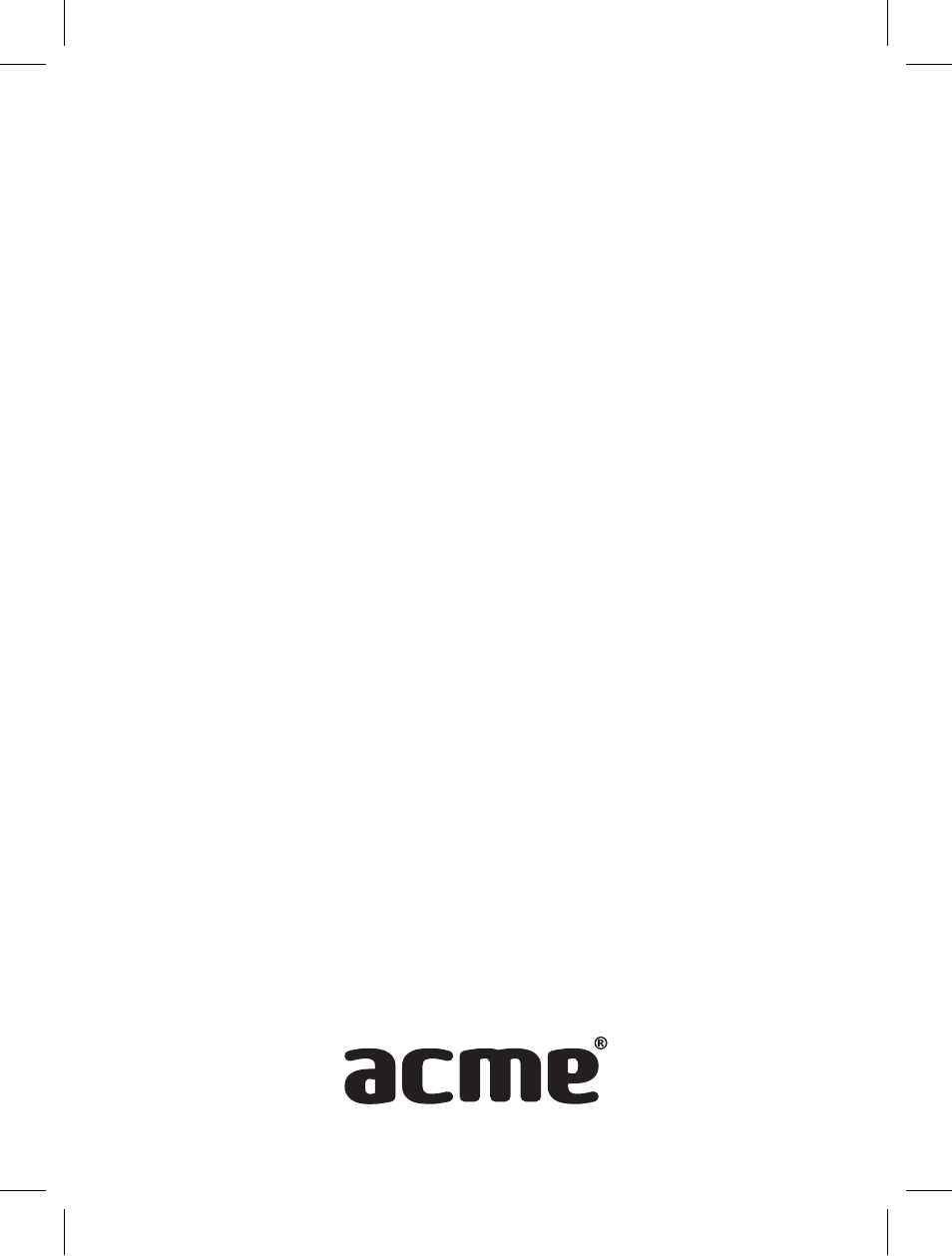 Acme F100-01 User Manual | Page 72 / 72