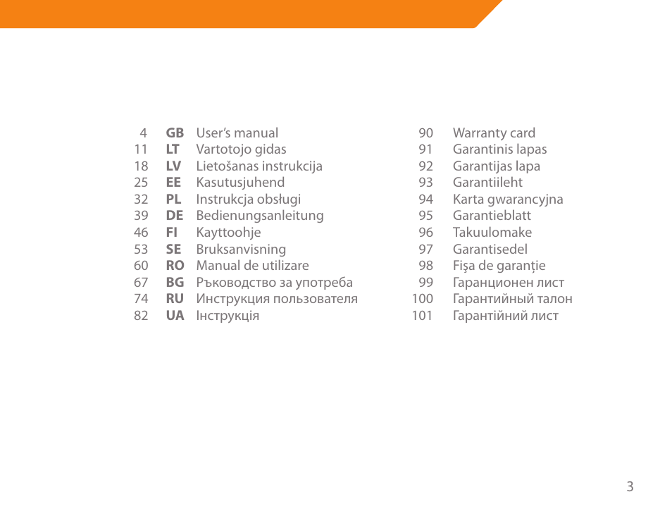 Acme GE200 User Manual | Page 3 / 102