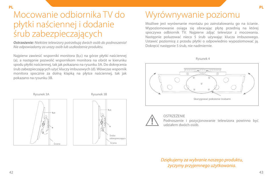 Wyrównywanie poziomu | Acme PLB110S User Manual | Page 22 / 57