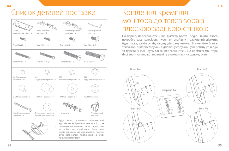 Список деталей поставки | Acme PLB110S User Manual | Page 48 / 57