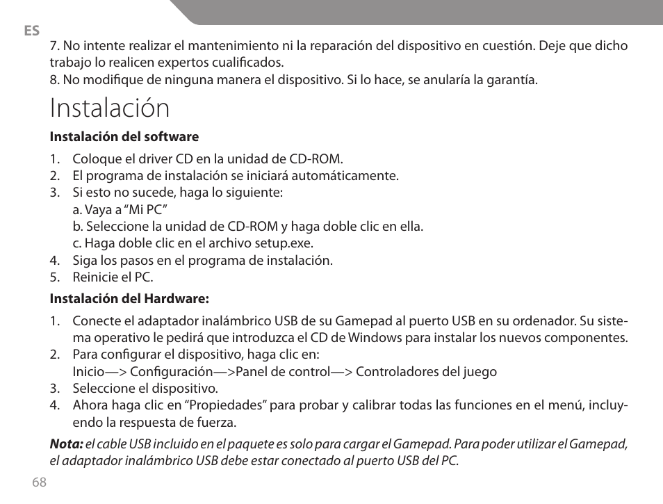 Instalación | Acme GW01 User Manual | Page 68 / 96