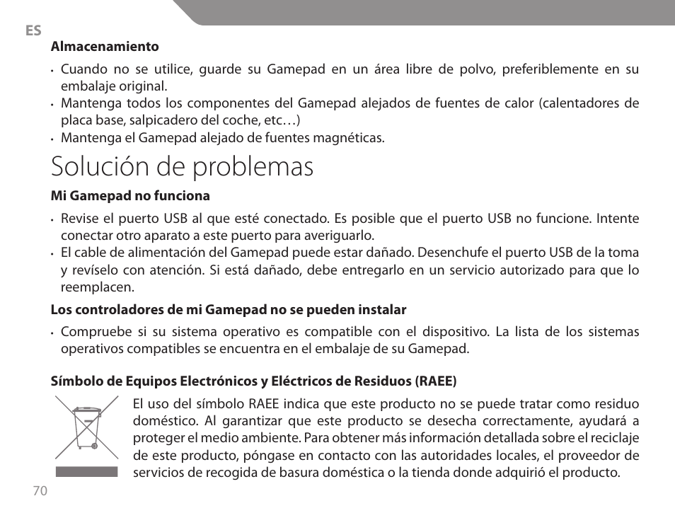 Solución de problemas | Acme GW01 User Manual | Page 70 / 96