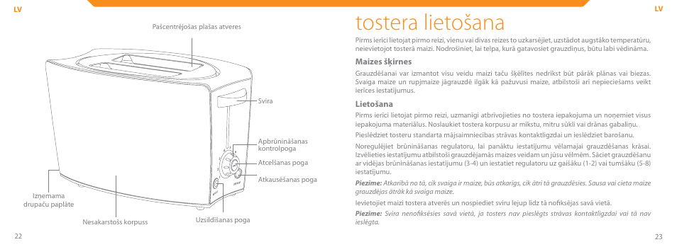 Tostera lietošana | Acme TE-200 User Manual | Page 12 / 46