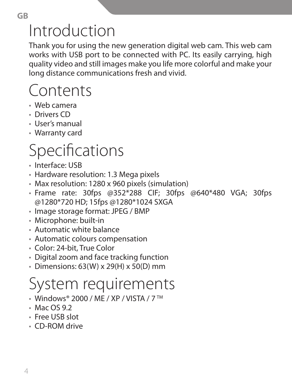 Acme CA13 User Manual | Page 4 / 44