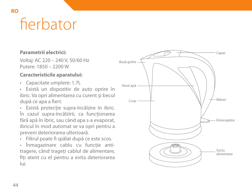 Fierbator | Acme KB-100 User Manual | Page 44 / 76