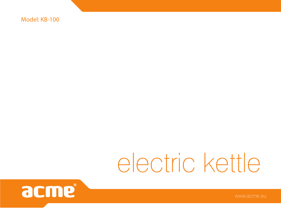 Electric kettle | Acme KB-100 User Manual | Page 76 / 76