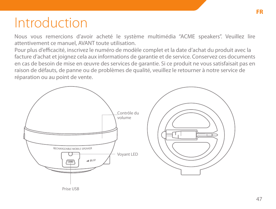 Introduction | Acme SP102 User Manual | Page 47 / 68