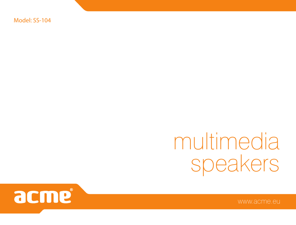 Multimedia speakers | Acme SA-104 User Manual | Page 42 / 42