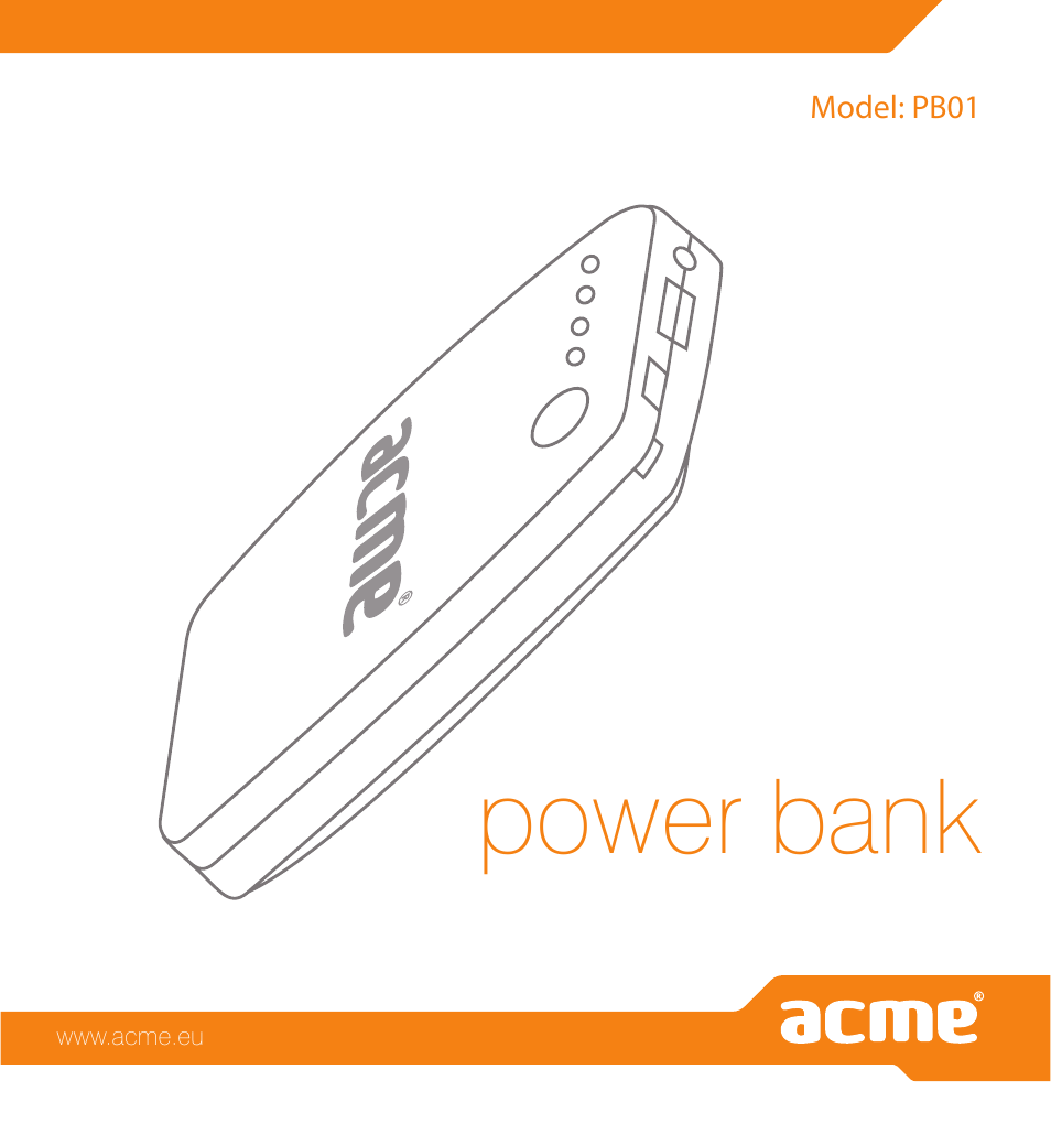 Acme PB01 User Manual | 40 pages