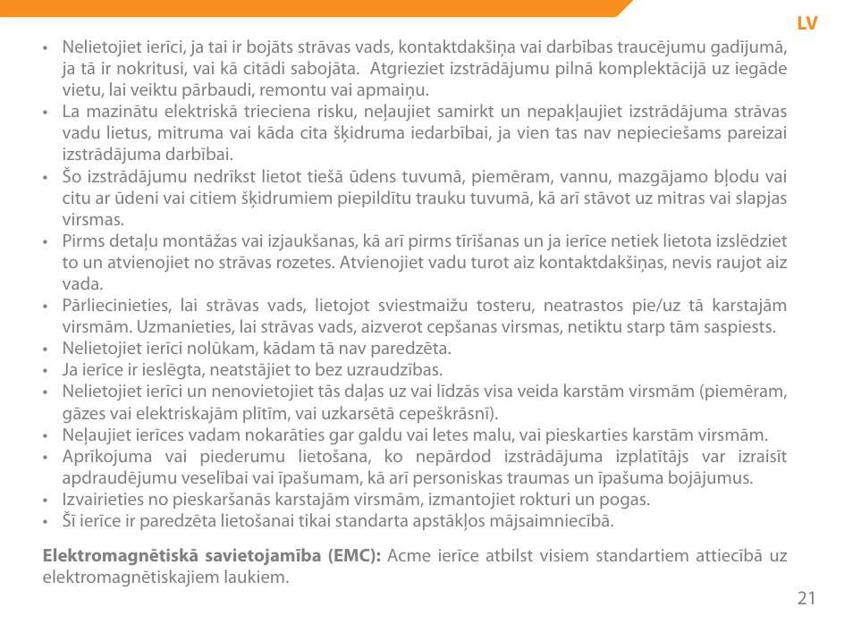 Acme SE-100 User Manual | Page 21 / 102