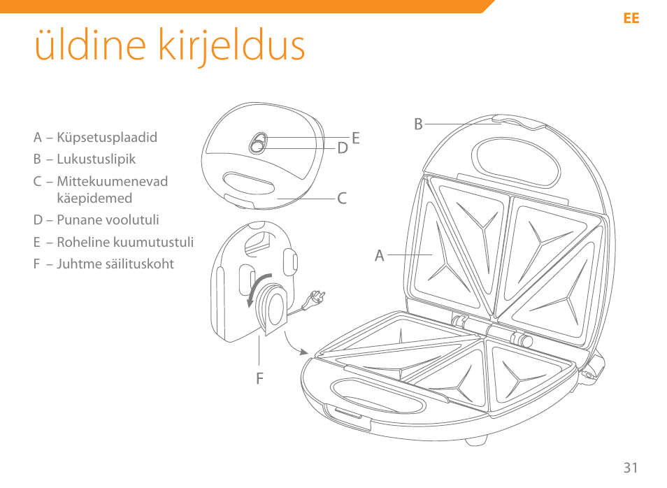 Üldine kirjeldus | Acme SE-100 User Manual | Page 31 / 102