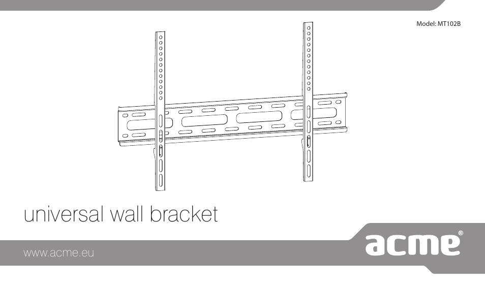 Acme MT102B User Manual | 30 pages