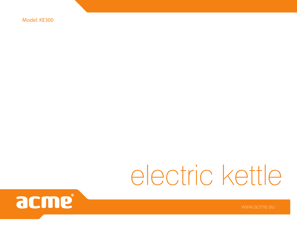 Electric kettle | Acme KE300 User Manual | Page 56 / 56