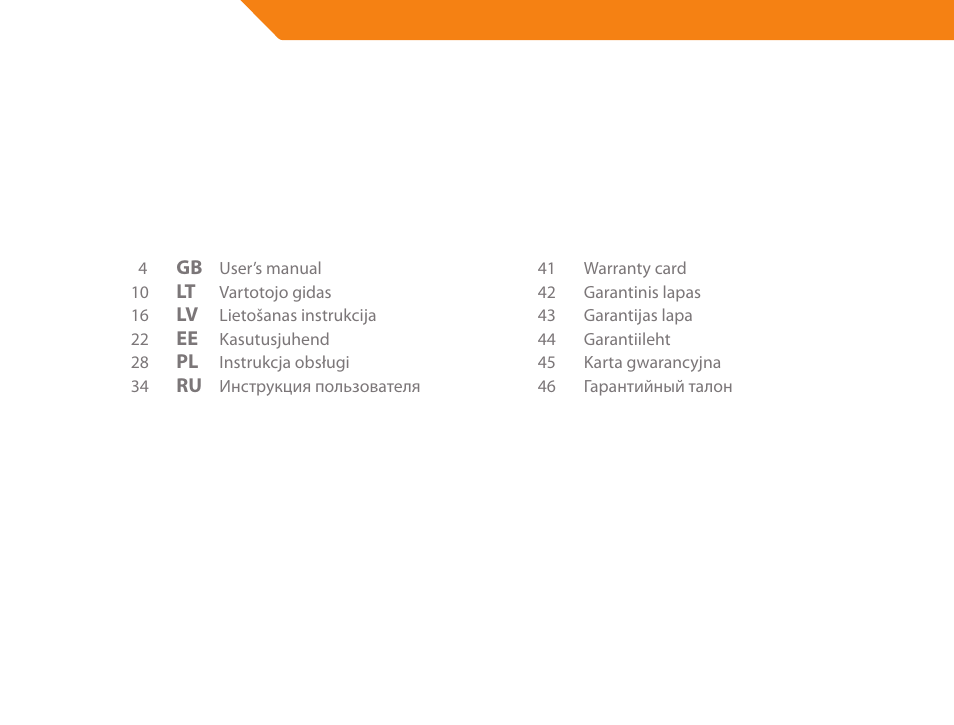 Acme GH200 User Manual | Page 2 / 48