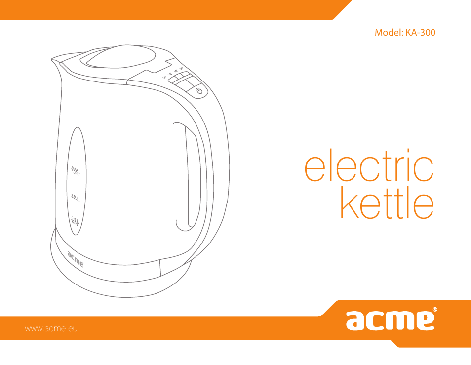 Acme KA300 User Manual | 76 pages