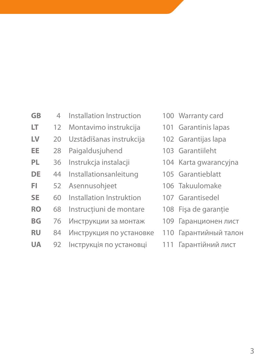 Acme PLB102B User Manual | Page 3 / 114