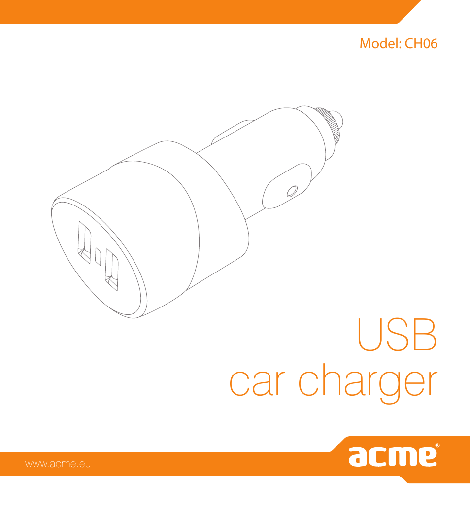Acme CH06 User Manual | 8 pages