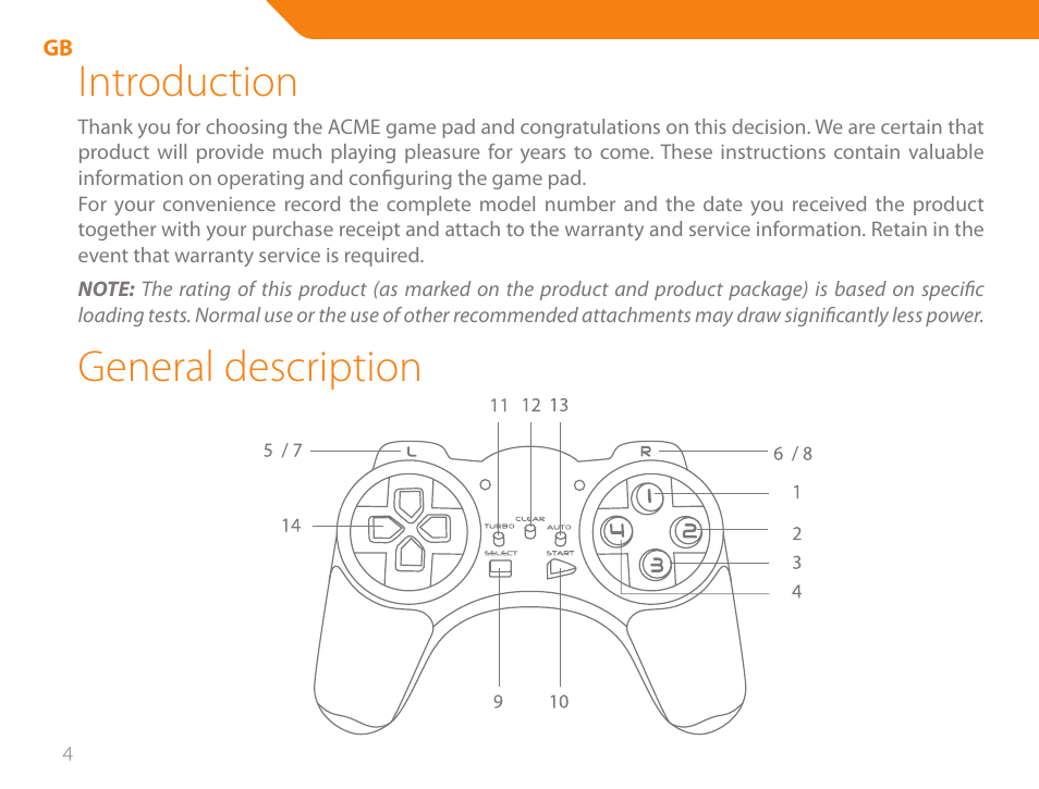Introduction, General description | Acme GS03 User Manual | Page 4 / 76