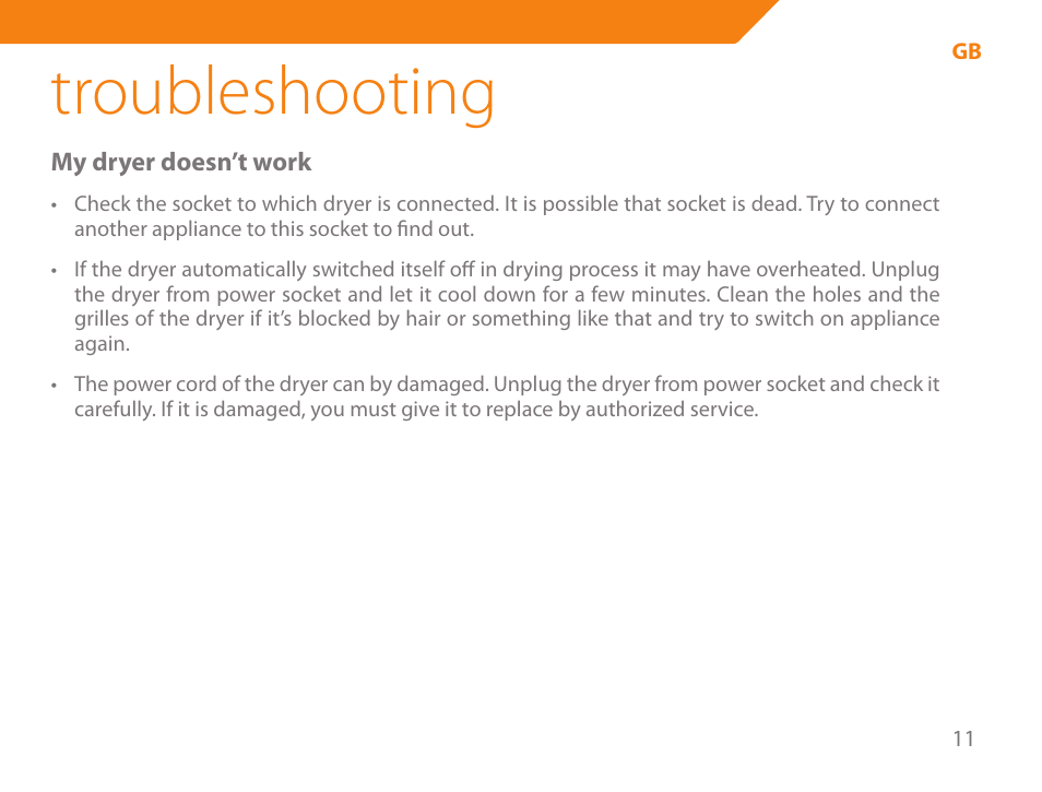 Troubleshooting | Acme HD-210I User Manual | Page 11 / 90