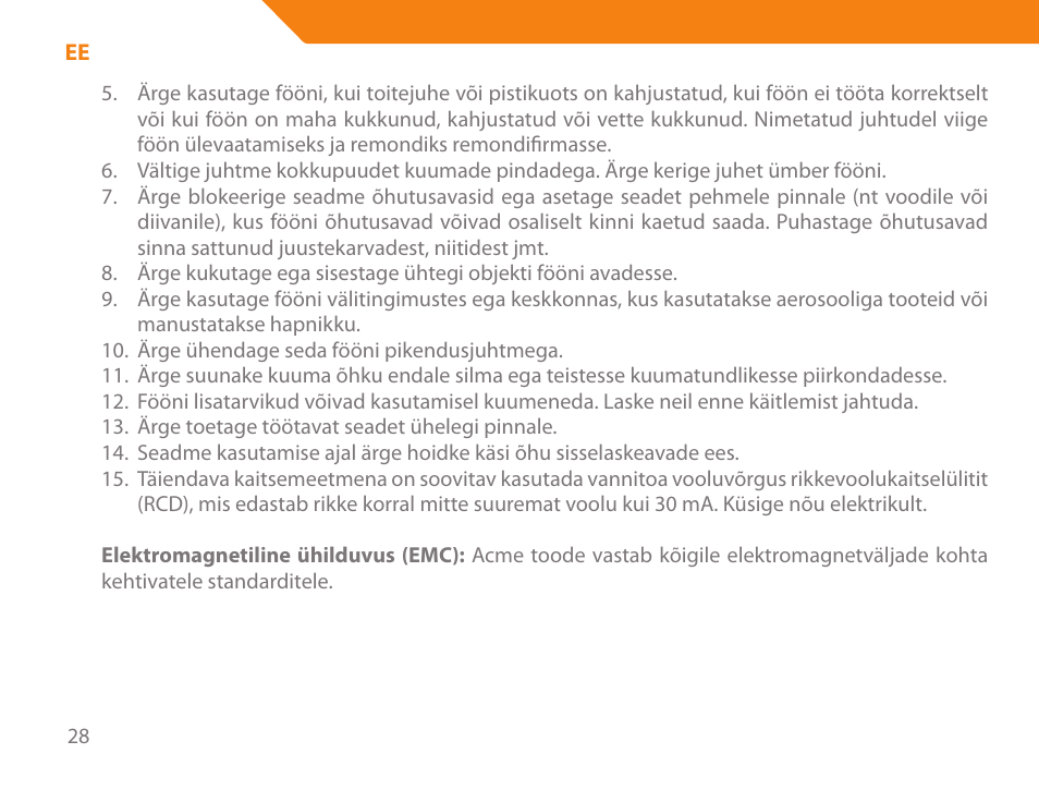 Acme HD-210I User Manual | Page 28 / 90