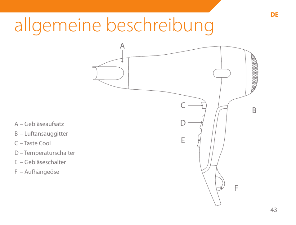 Allgemeine beschreibung | Acme HD-210I User Manual | Page 43 / 90