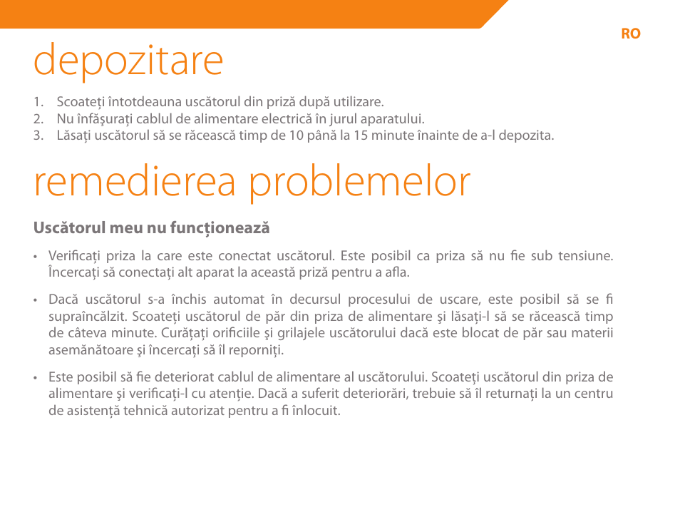 Depozitare, Remedierea problemelor | Acme HD-210I User Manual | Page 67 / 90