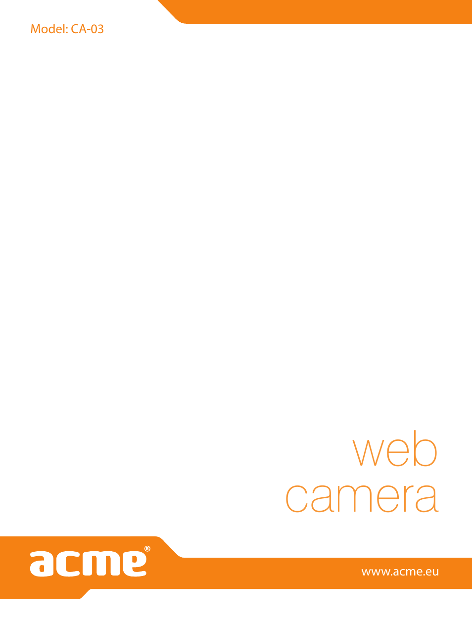 Web camera | Acme CA03 User Manual | Page 40 / 40