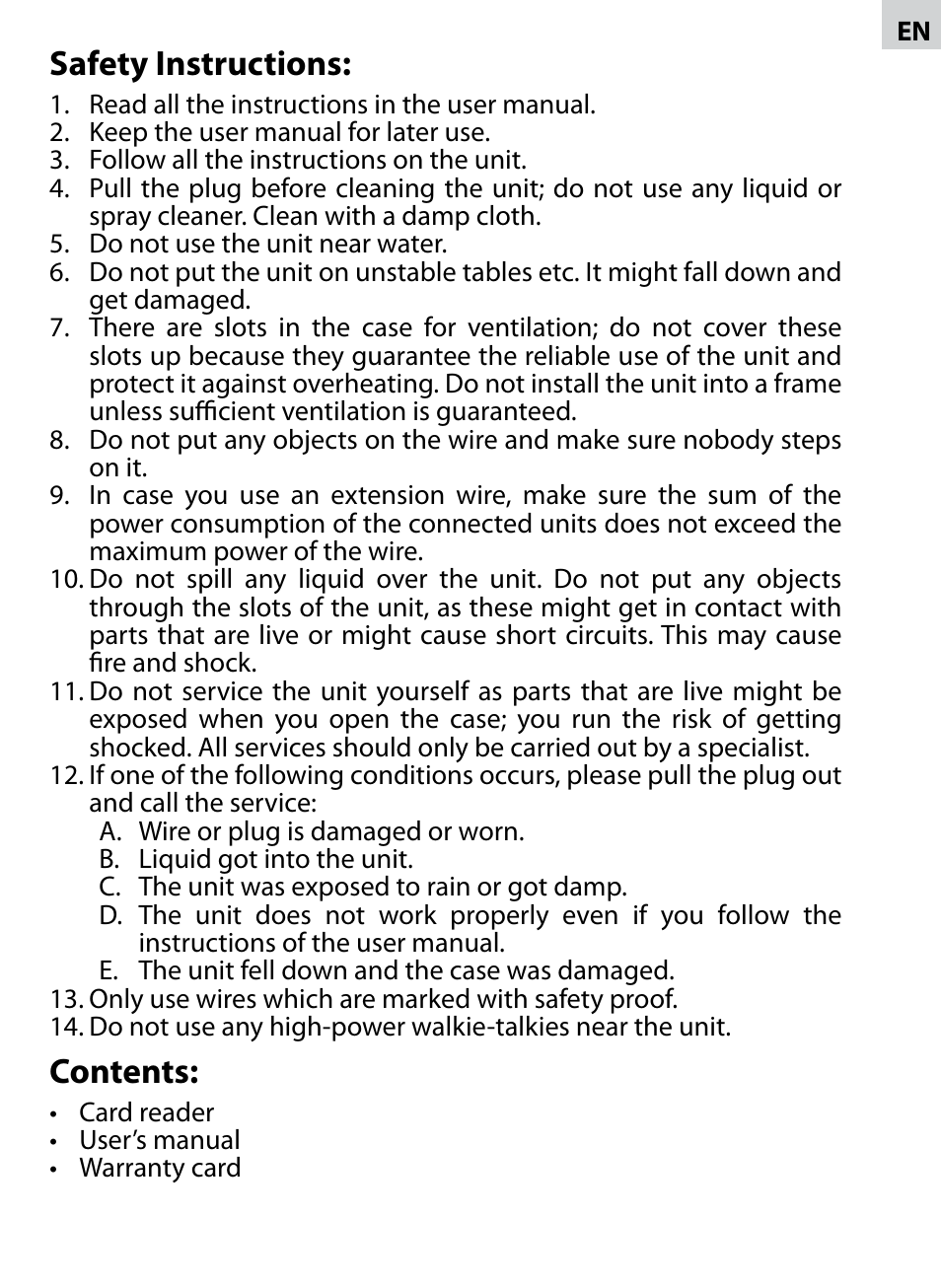 Acme CR-02 User Manual | Page 3 / 28