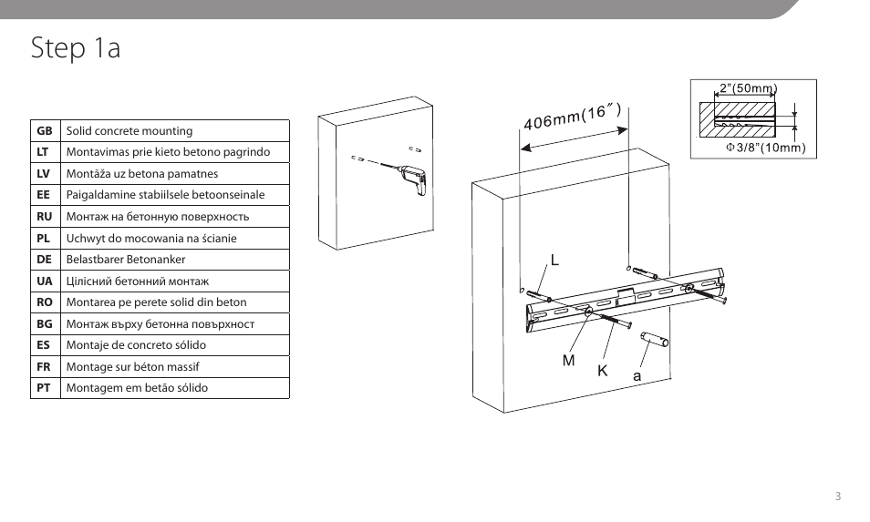 Step 1a | Acme MT109S User Manual | Page 3 / 30