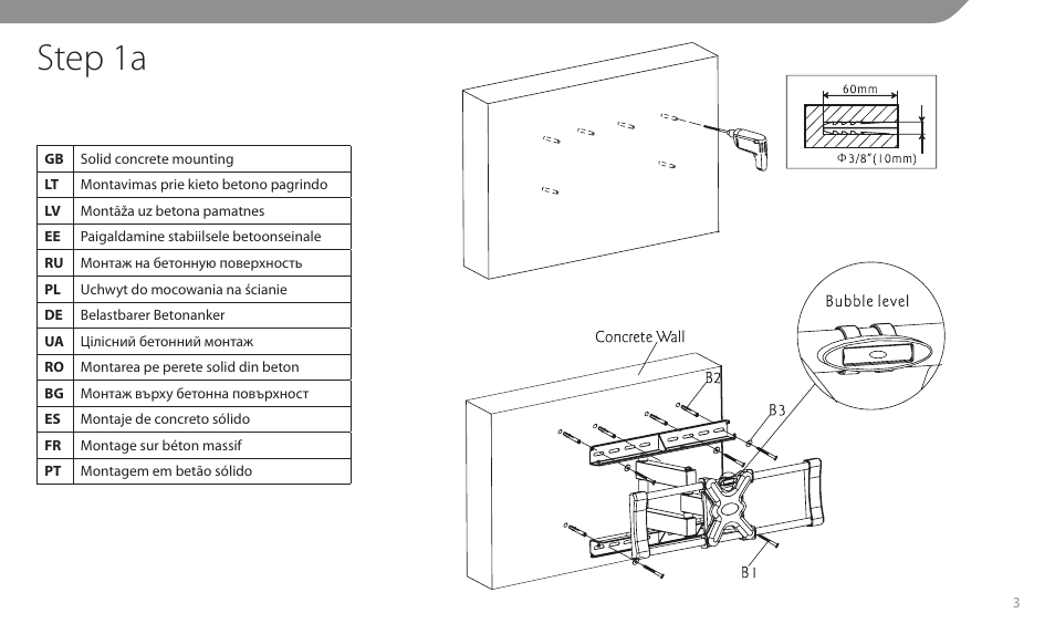 Step 1a | Acme MT106B User Manual | Page 3 / 30