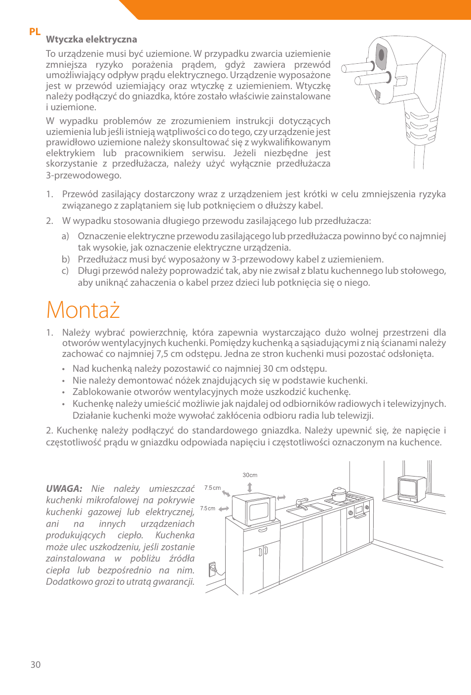 Montaż | Acme WE100 User Manual | Page 30 / 90