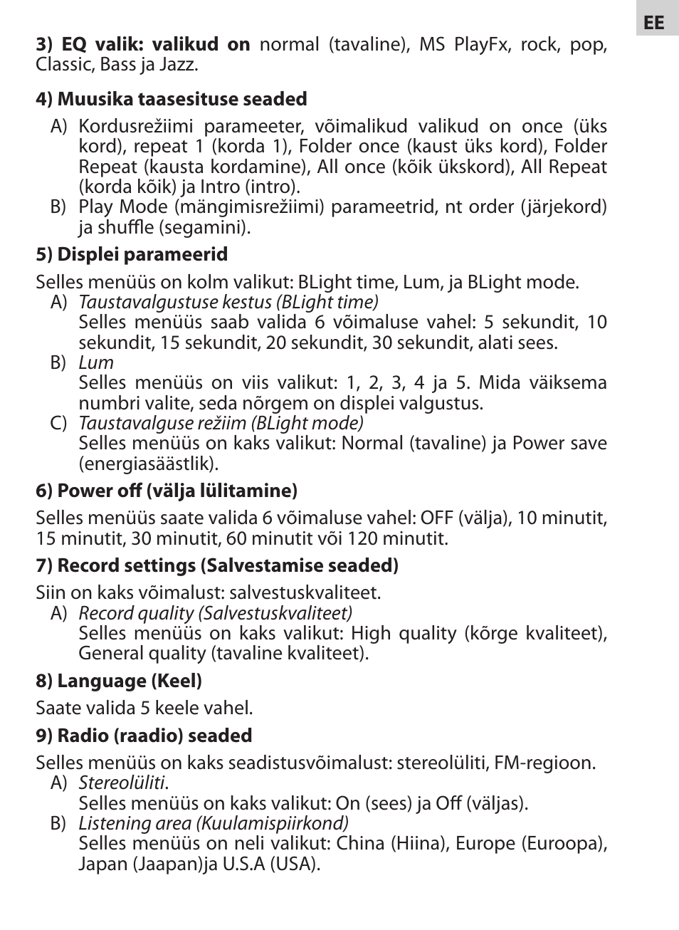 Acme V-130 User Manual | Page 35 / 88