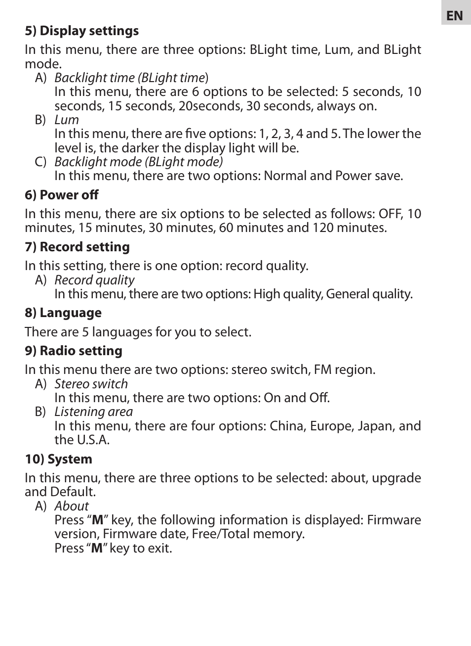 Acme V-130 User Manual | Page 7 / 88
