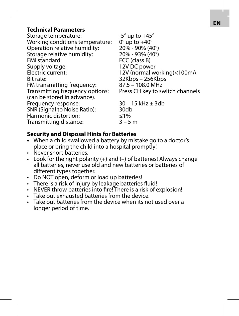 Acme F200-01 User Manual | Page 5 / 40