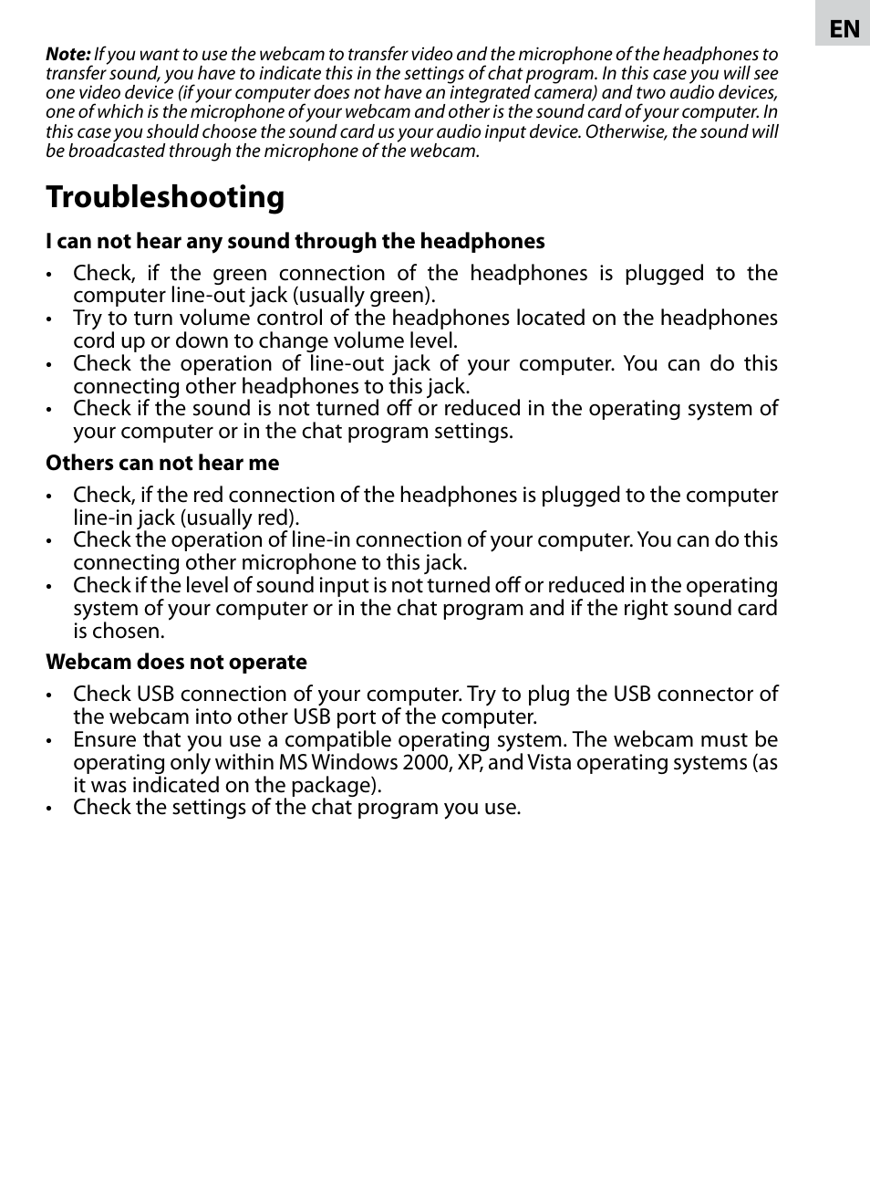 Troubleshooting | Acme AC02 User Manual | Page 3 / 20