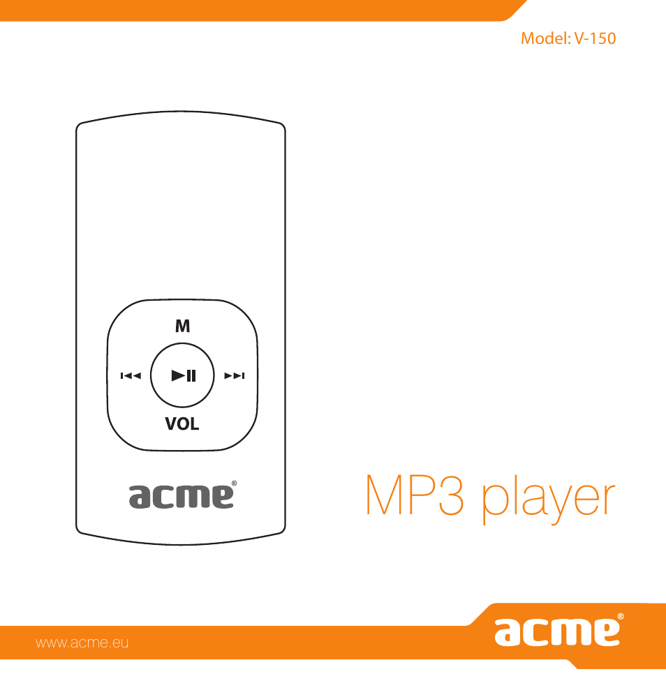 Acme V-150 User Manual | 46 pages