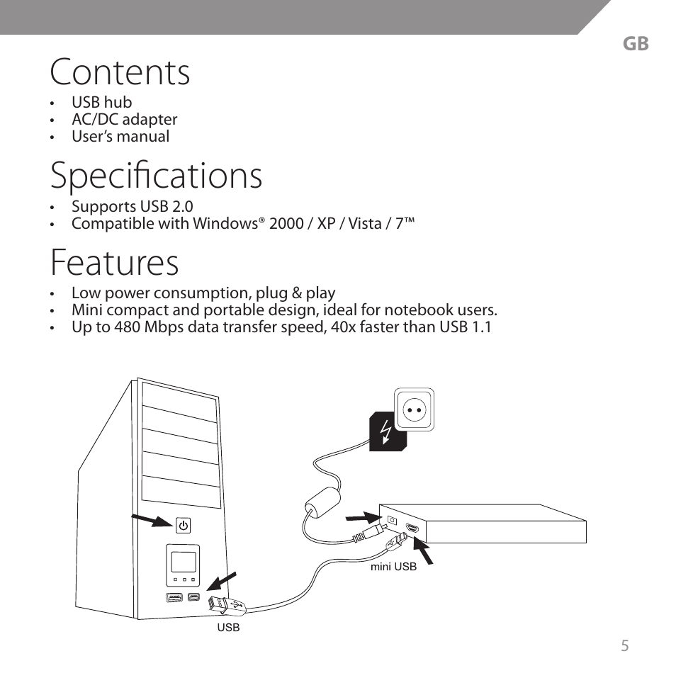 Acme HB720 User Manual | Page 5 / 44