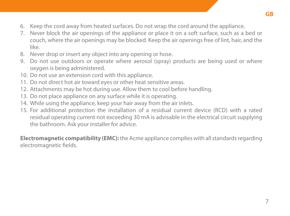 Acme HD-110 User Manual | Page 7 / 90